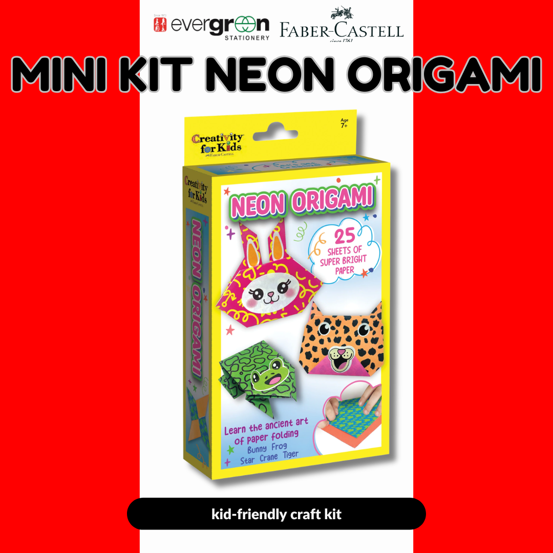 [SG] Faber Castell Mini Kit Neon Origami [Evergreen Stationery]