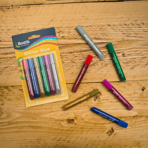 Bostik Glitter Glue 6 pc Set