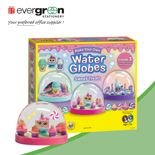 Faber Castel Water Globes Sweet Treats | DIY | Ages 6+ | Fun & Mess-Free Craft Kit | Encourages Sensory Play