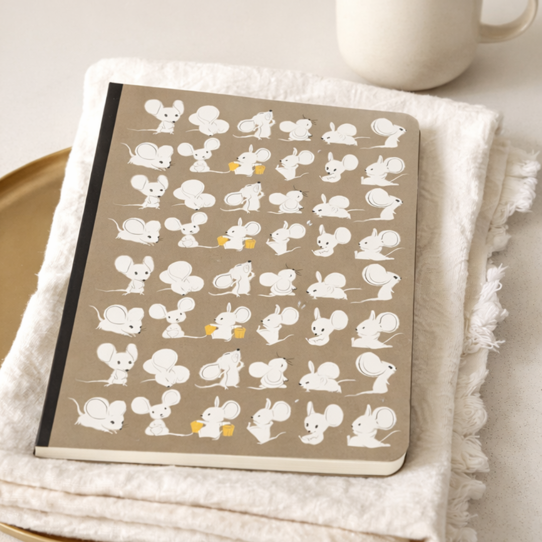 Collins MIA A5 Slim Ruled Notebook Mud Ash