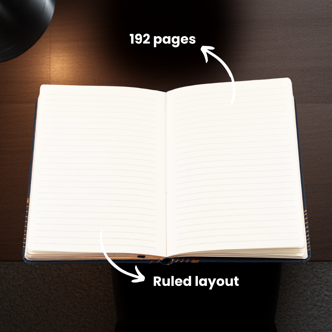 Collins Vanguard A6 & B6 Ruled Notebook | Wave/Curve Design