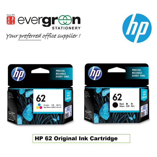 HP 62 Black/Tri-color Original Ink Cartridge