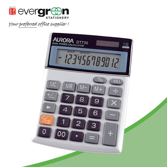 Aurora DT-730 Calculator 12 Digit
