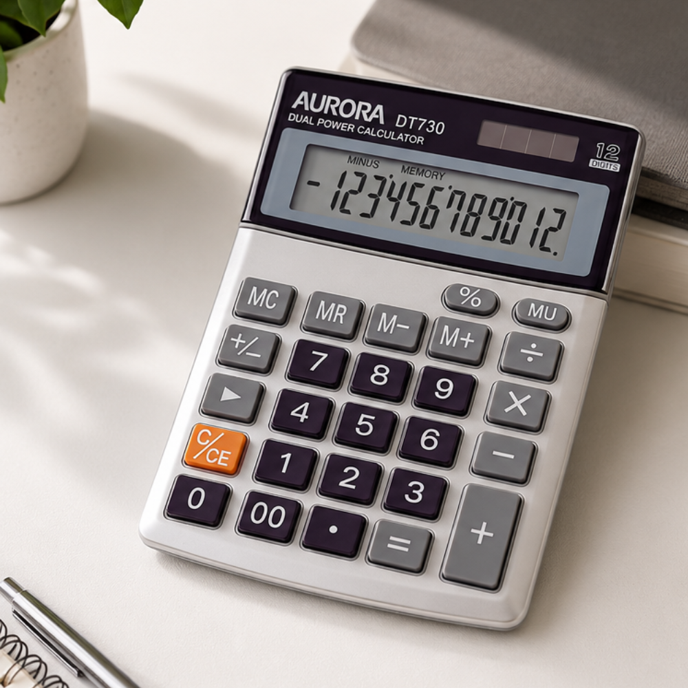 Aurora DT-730 Calculator 12 Digit