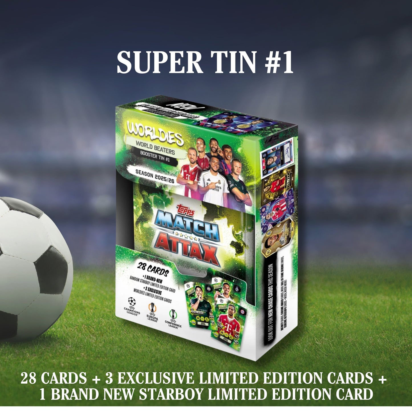 [SG] Topps Match Attax UEFA Champions League Booster Tins | 32 Cards [Evergreen Stationery]