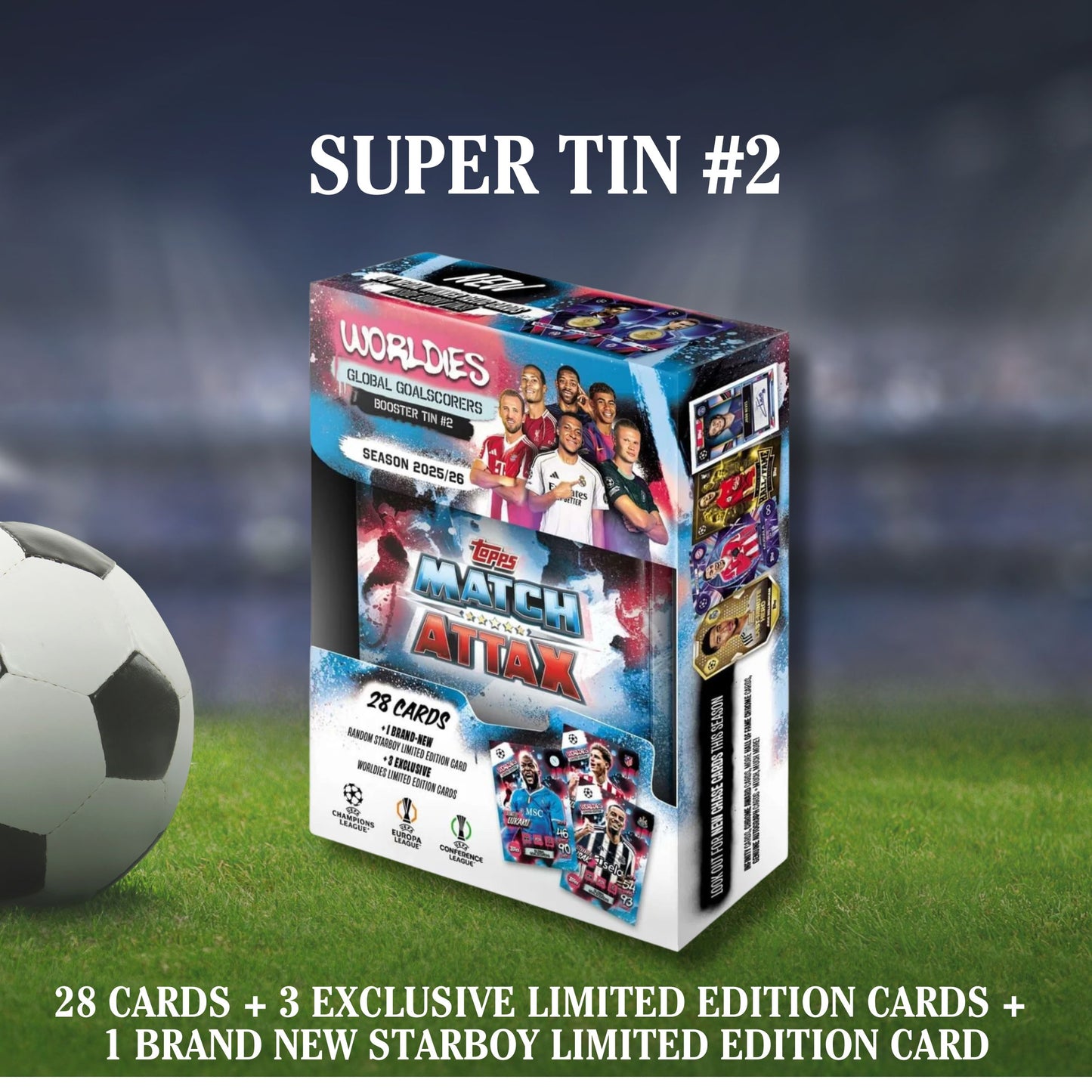 [SG] Topps Match Attax UEFA Champions League Booster Tins | 32 Cards [Evergreen Stationery]