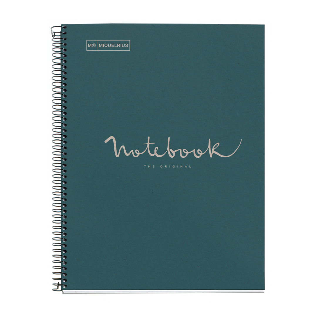 [SG] Apli Miquelrius Econavy Notebook A4 Lined [Evergreen Stationery]