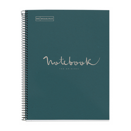 [SG] Apli Miquelrius Econavy Notebook A4 Lined [Evergreen Stationery]