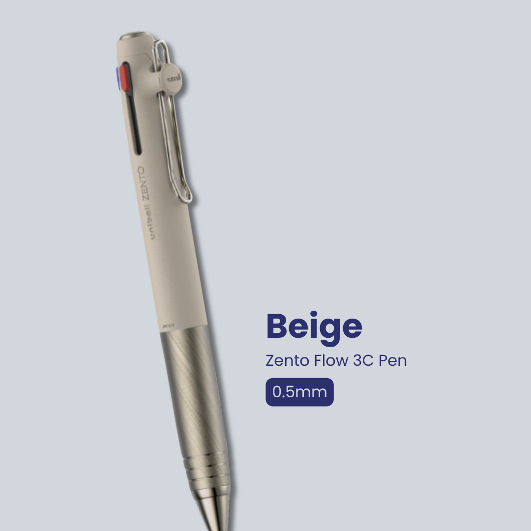 Uni Zento Flow Model 3C Pen | 0.38mm/ 0.5mm | Suitable for gifting | Refillable