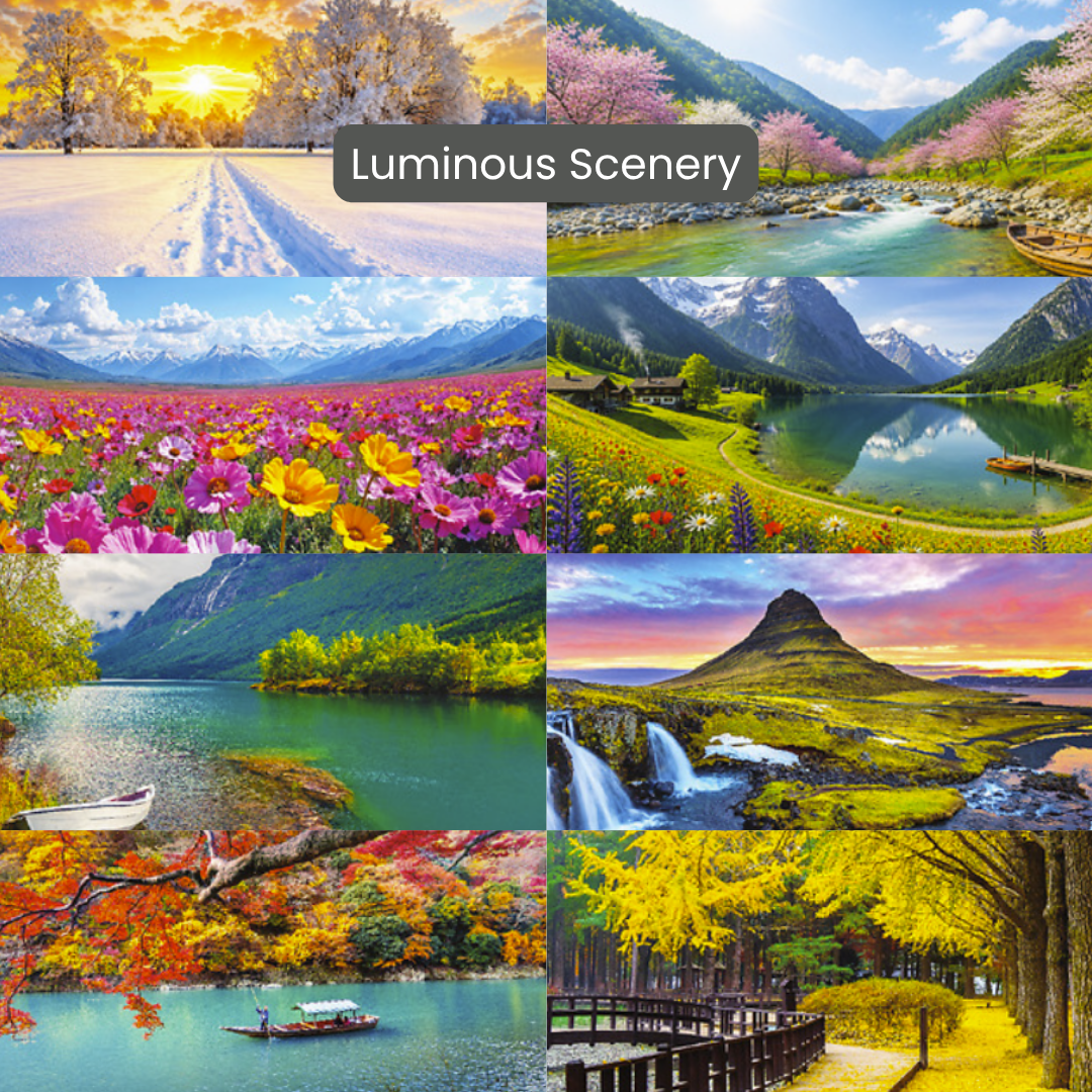 2027 Desktop Calendar Design | 14 designs | 19 x 21.8cm |  20.3 x 21.8cm | Inspirational Quotes | Landscape image | Horoscope | Chinese Zodiac | Bible Verses