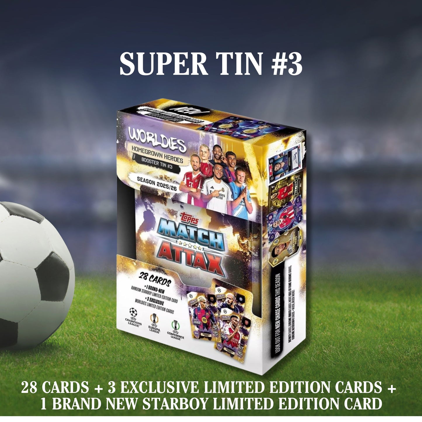 [SG] Topps Match Attax UEFA Champions League Booster Tins | 32 Cards [Evergreen Stationery]