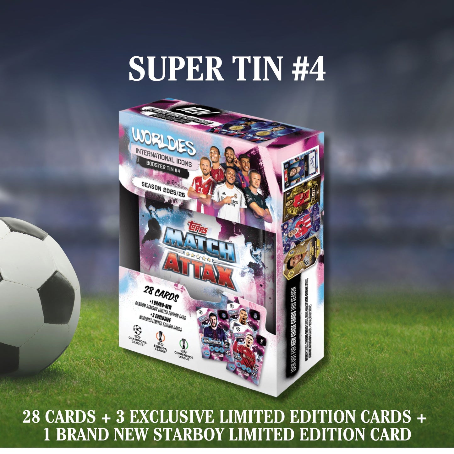 [SG] Topps Match Attax UEFA Champions League Booster Tins | 32 Cards [Evergreen Stationery]