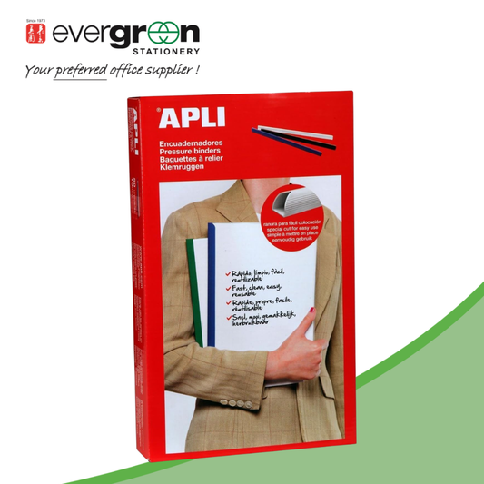 APLI Press Bar A4 15 mm Bundle Red/White/Blue/Black