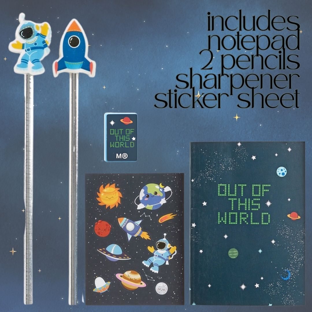 [SG] APLI MIQUELRIUS PVC Case Set of Space [Evergreen Stationery]