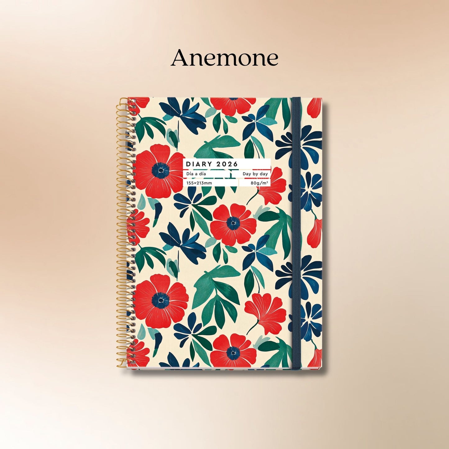 [SG] APLI MIQUELRIUS 2026 A6+ Daily Matte Laminated Hard Cover Spiral Bound Planner [Evergreen Stationery]