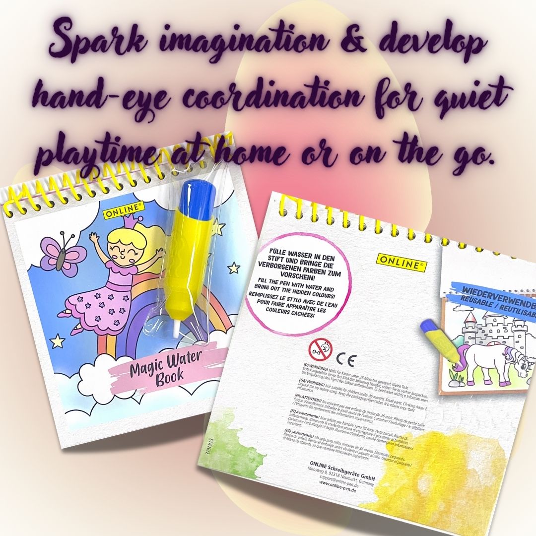 [SG] ONLINE Magic Water Book – Fairy Dreams (Includes Water Pen) [Evergreen Stationery]