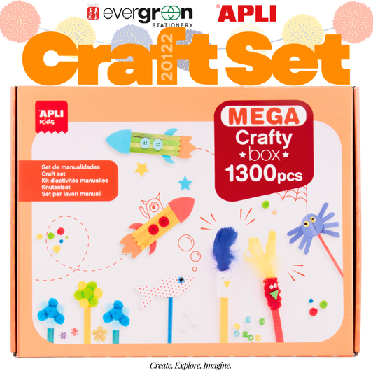 [SG] APLI Kids Craft Set for Creative Art & DIY Play [Evergreen Stationery]