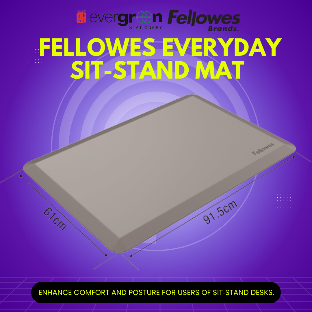 [SG] Fellowes Everyday Sit-Stand Mat [Evergreen Stationery]