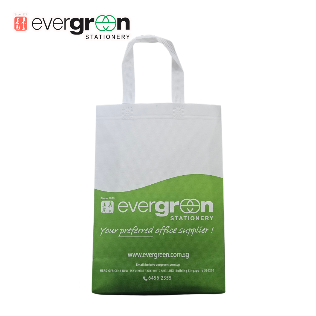 [SG] Evergreen Stationery Recycled Woven Bag | 25 x 35 x 10 cm [Evergreen Stationery]