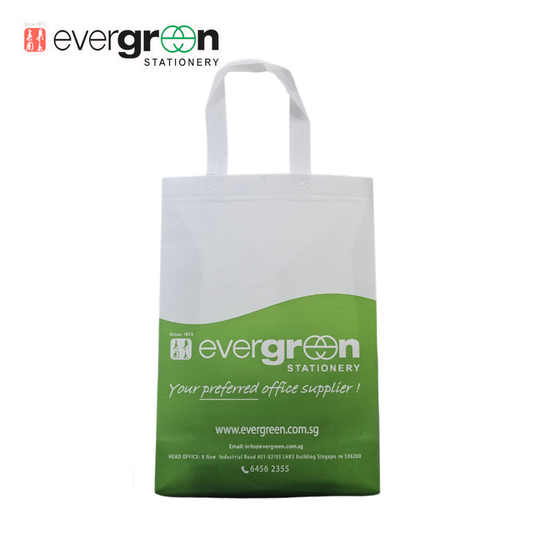 [SG] Evergreen Stationery Recycled Woven Bag | 25 x 35 x 10 cm [Evergreen Stationery]