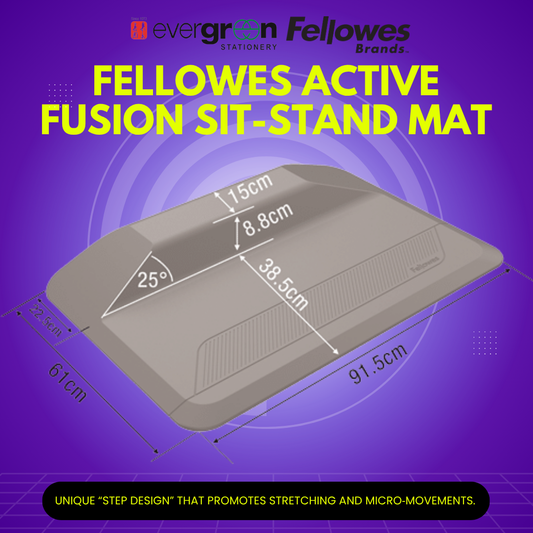 [SG] Fellowes Active Fusion Sit-Stand Mat [Evergreen Stationery]