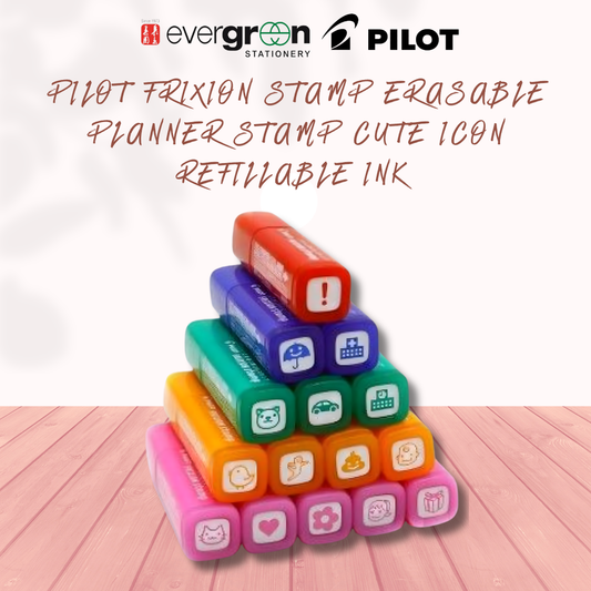 Pilot Frixion Stamp Erasable Planner Stamp Cute Icon Refillable Ink (Multiple Designs)