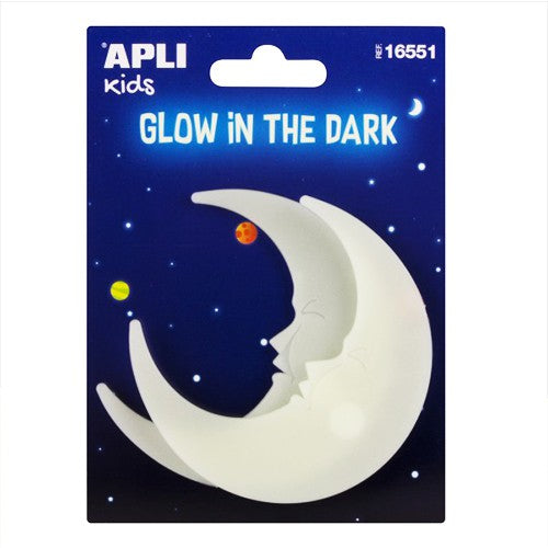 Apli #16549/16550/16551 Glow in the Dark Small Stars/Stars/Moon