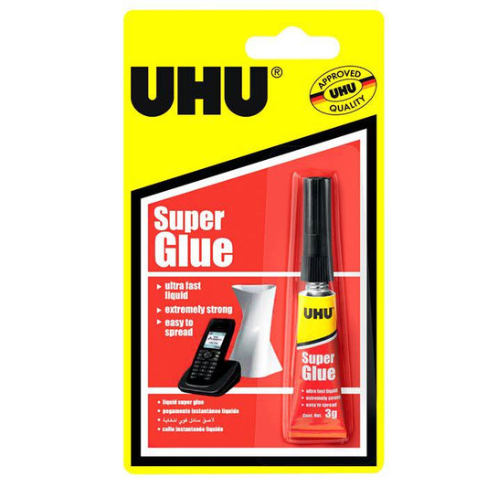 [SG] UHU 37620 Super Glue Liquid 3g | For Home [Evergreen Stationery]