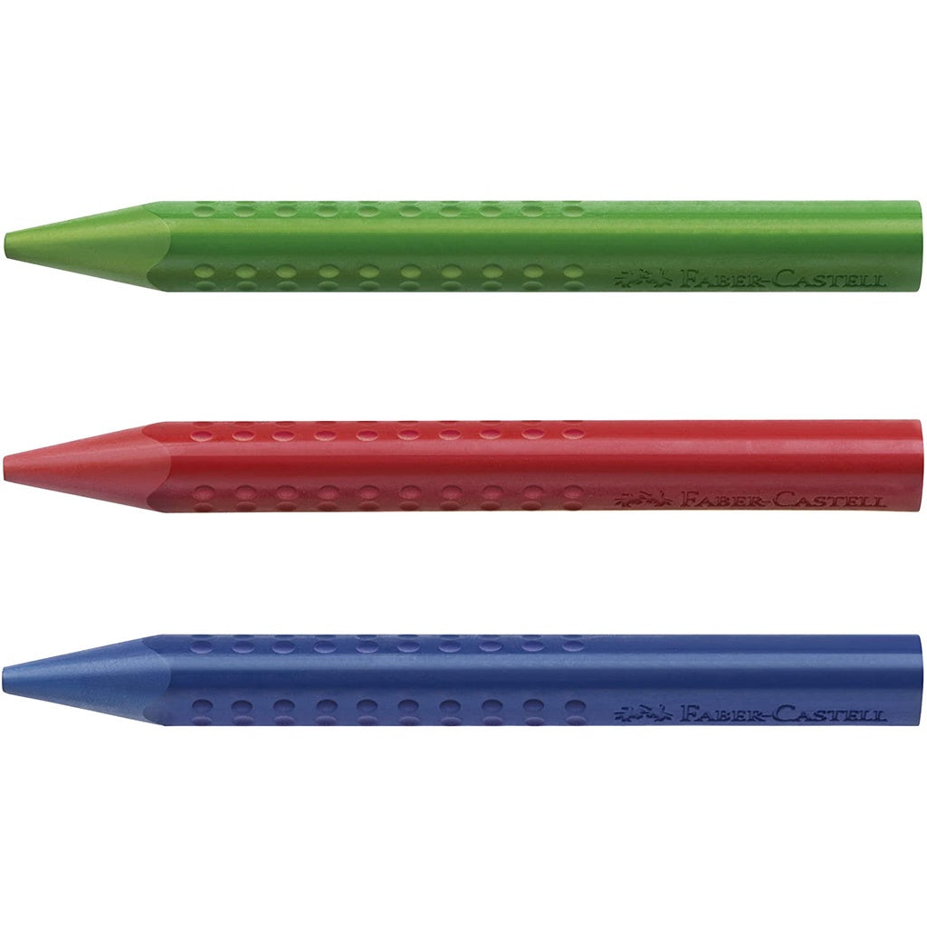 [SG] Faber Castell 122540 Grip Crayons Jumbo Box/12 [Evergreen Stationery]