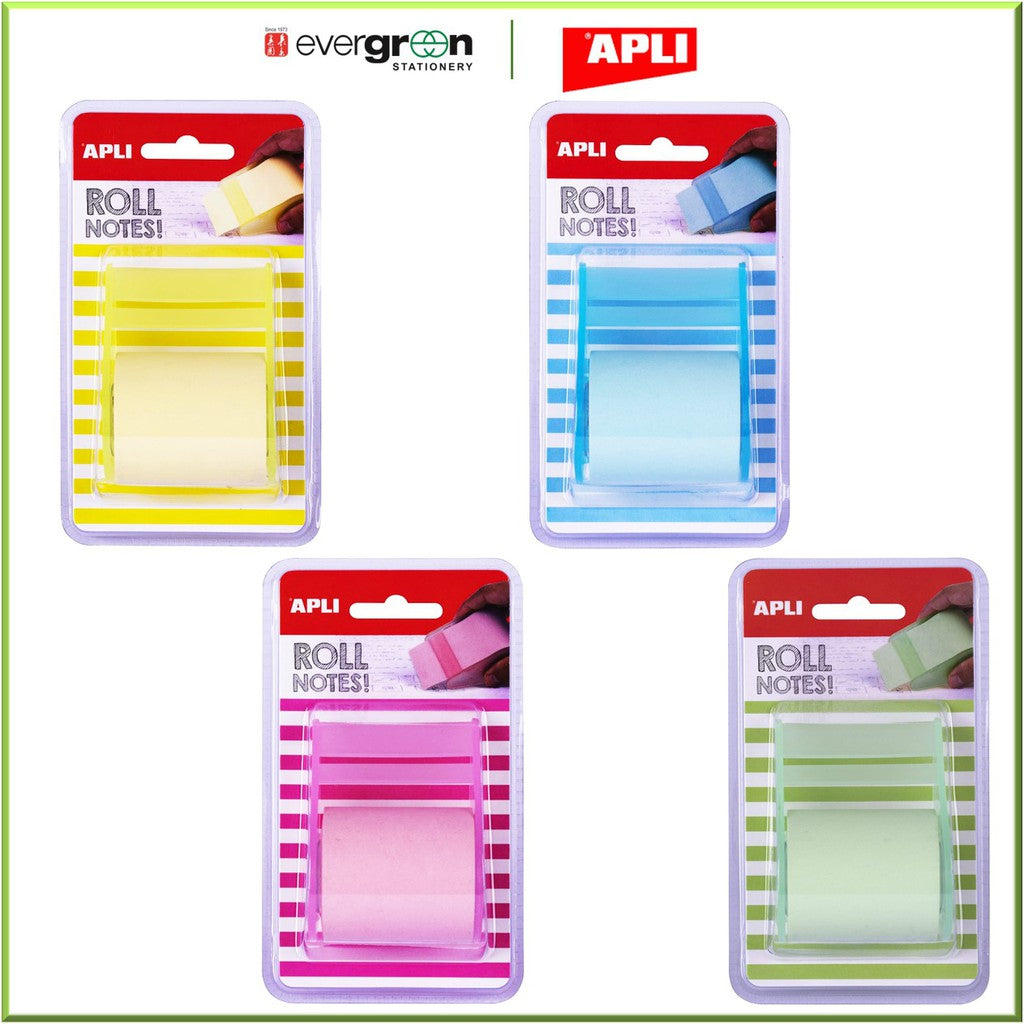 [SG] Apli Sticky Note Dispenser Roll 50 mm x 8 m [Evergreen Stationery]