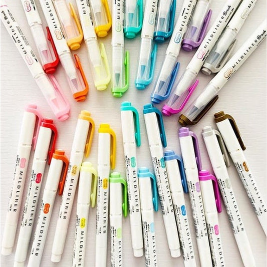 Zebra Mildliner Brush Marker