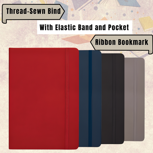 [SG] A5 Casebound Single Line Corporate Notebook [Evergreen Stationery]