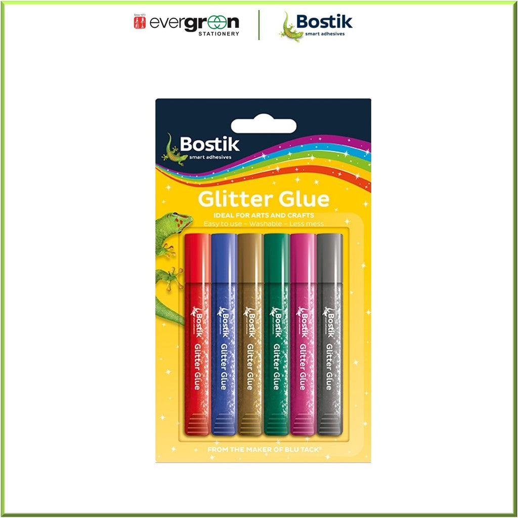 Bostik Glitter Glue 6 pc Set