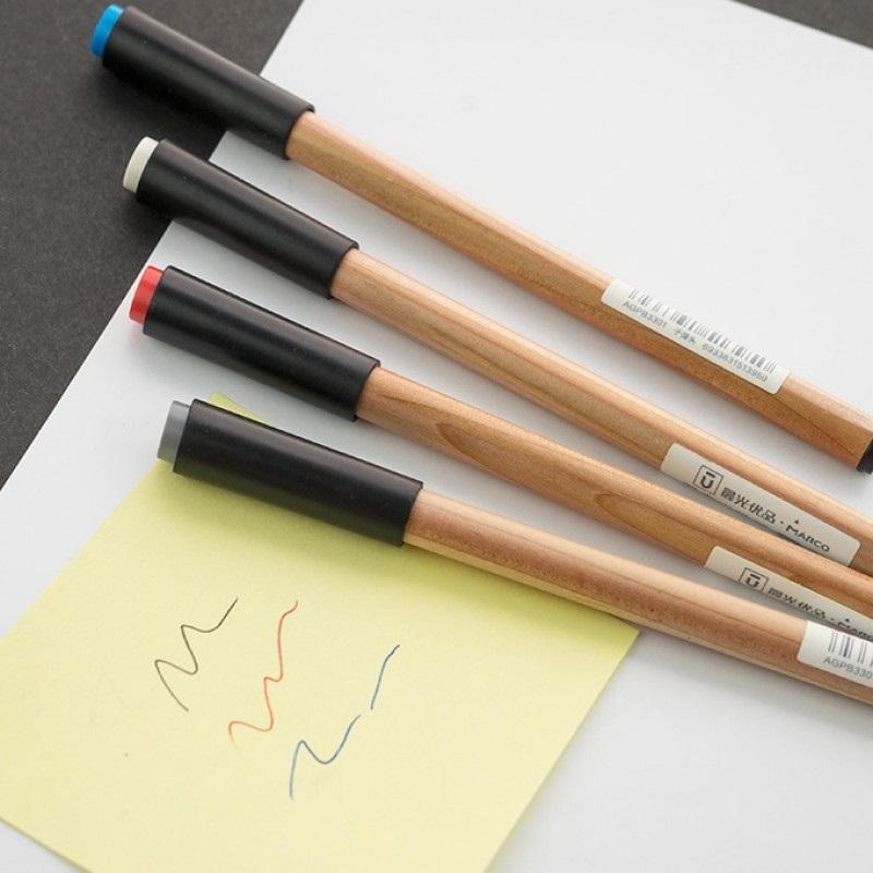 MG AGPB3301 Marco Wood Pen | 4 colours/set