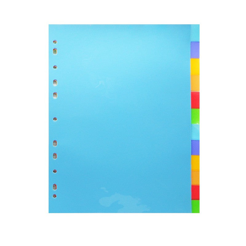 [SG] A4 plastic Divider 5/6/10/12 colours [Evergreen Stationery]