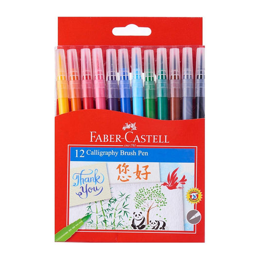 [SG] Faber Castel Calligraphy Brush Pen 12/set [Evergreen Stationery]