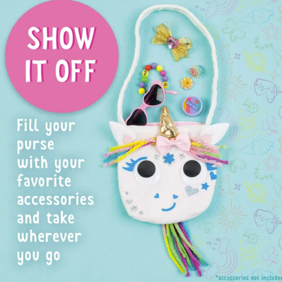 Faber Castell Unicorn Purse | Creativity for Kids | Ages 4+ | NO Sew