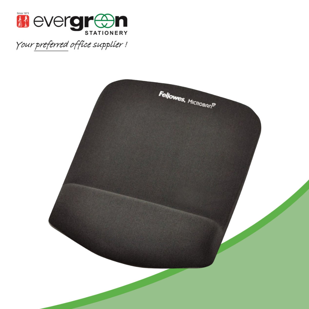 Fellowes Microban Mousepad w/ Wrist Rest
