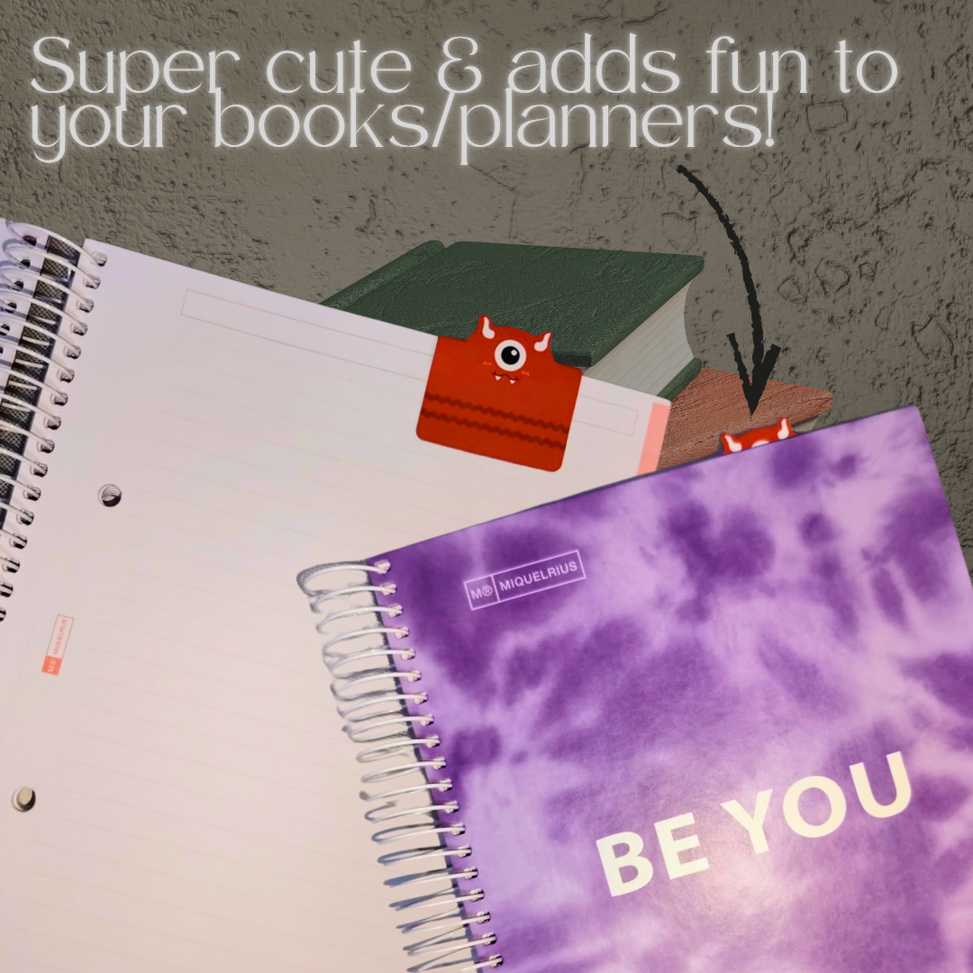 [SG] Apli Miquelrius Cute Magnetic Monster Bookmarks | Set of 3 [Evergreen Stationery]