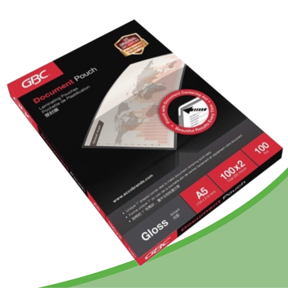 GBC Laminating Pouch A3/A4/A5 75mic/100mic