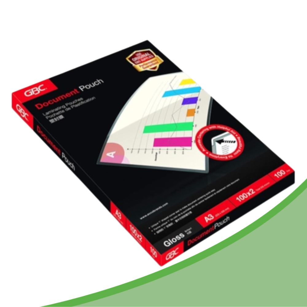 GBC Laminating Pouch A3/A4/A5 75mic/100mic