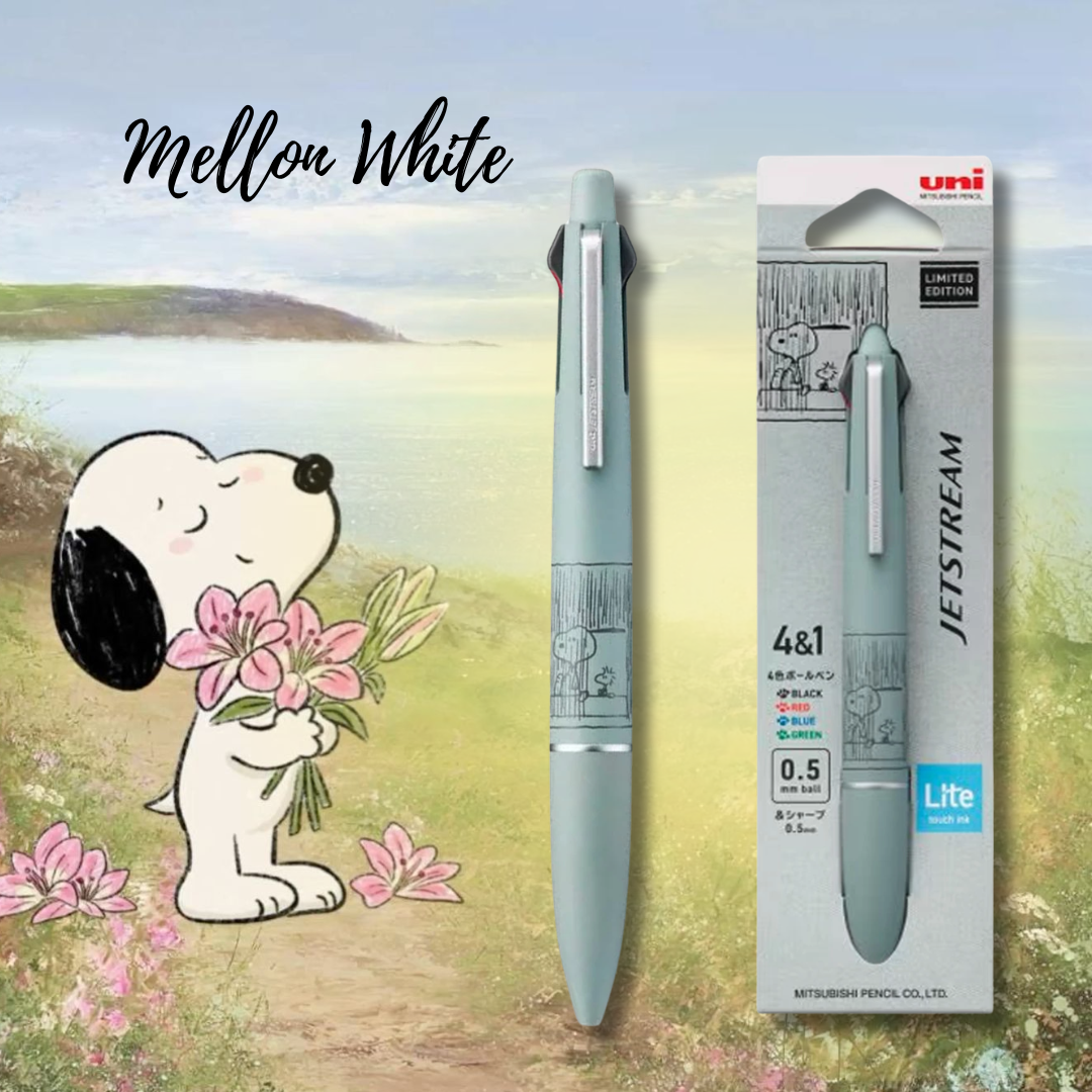 [SG] Uni x Peanuts Jetstream 4&1 0.5 mm Lite Touch Multi Pen [Evergreen Stationery]