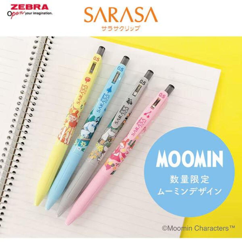 Zebra Sarasa Clip 0.5 Moomin Gel Pen Series