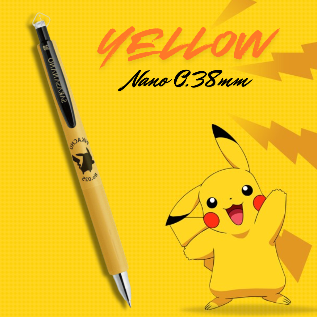 [SG] LIMITED EDITION | Zebra Sarasa Nano 0.38mm Pokemon Series (Black Ink) [Evergreen Stationery]