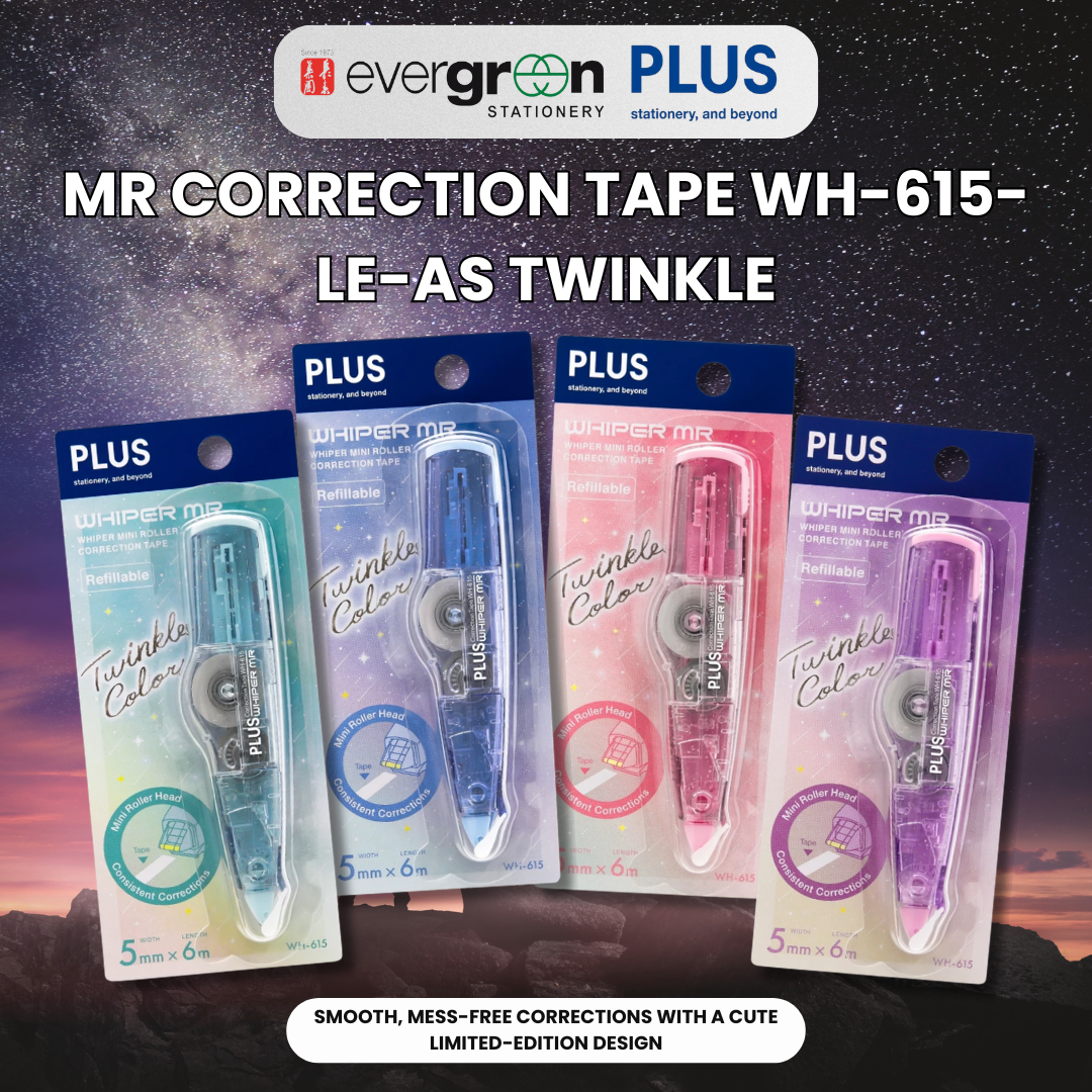 PLUS MR Correction Tape WH-615-LE-AS Twinkle