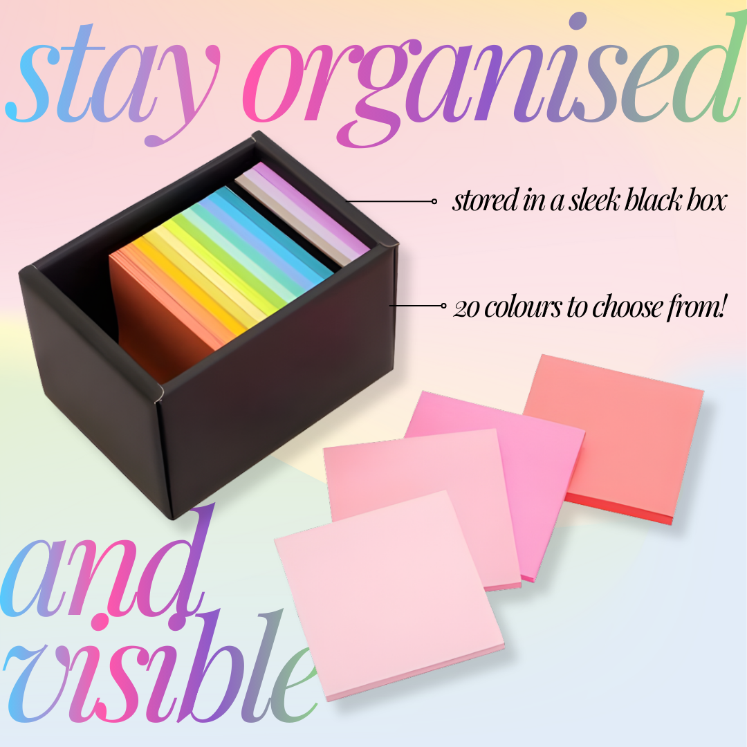 [SG] 3M Post-it® Super Sticky Notes 75x75mm 20 Colours Set [Evergreen Stationery]