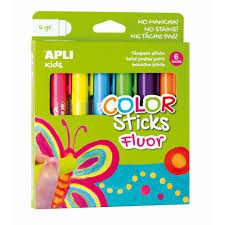 [SG] Apli A6 Bars Solid Colors Fluorescent / Metallic Tempera - Great for kids! [Evergreen Stationery]