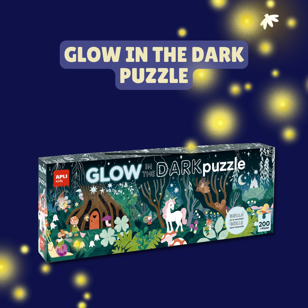 APLI Animal Puzzles | Glow in the Dark Mag Forest | Marine Animals | Savanna Animals | +6 years | Improve concentration | Develop fine motor skills |