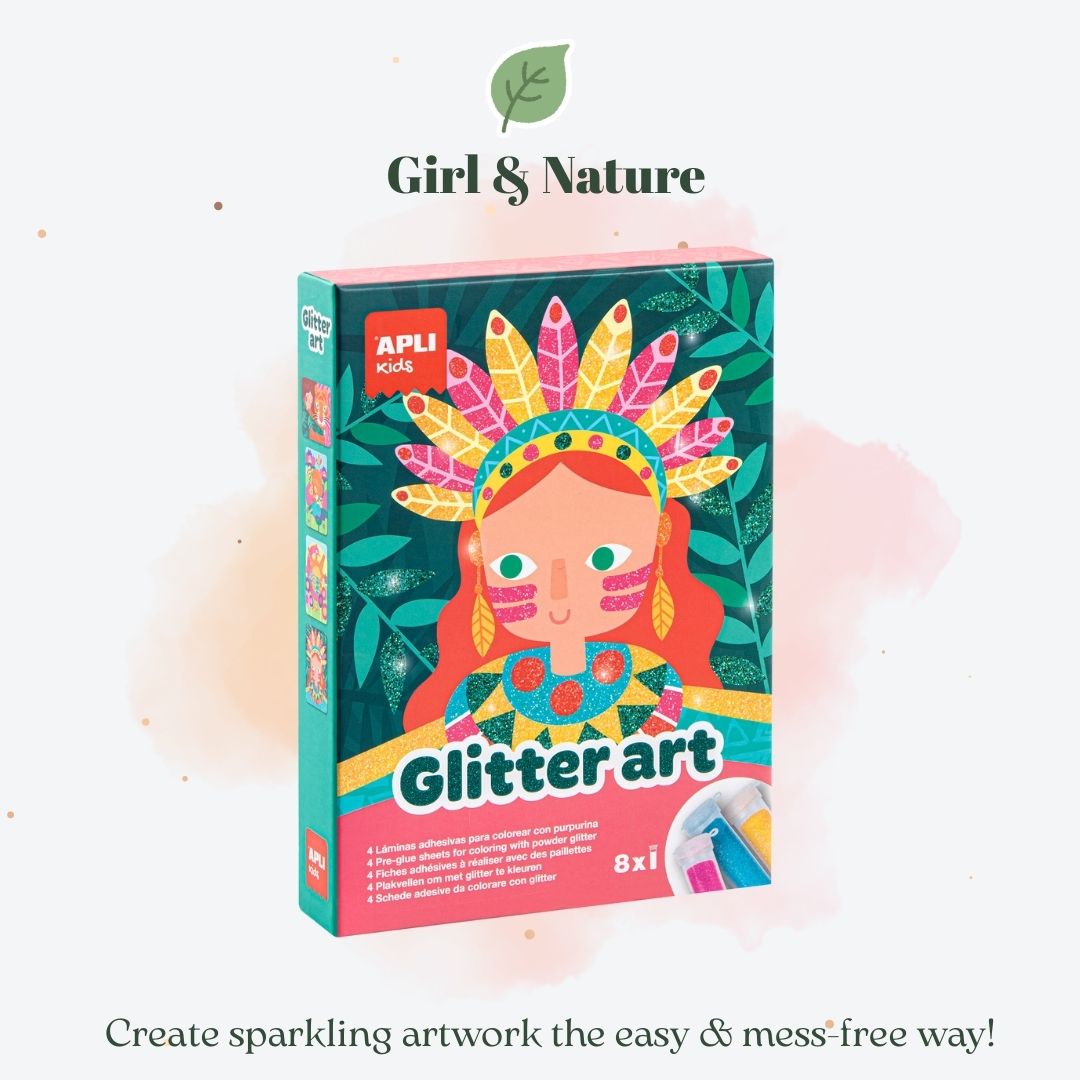 [SG] APLI Kids Glitter Art Craft Set | 2 Designs [Evergreen Stationery]