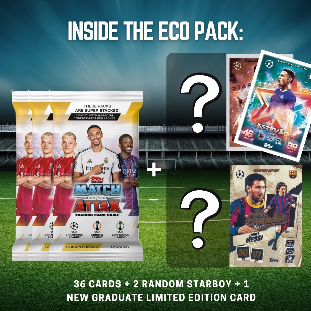 [SG] Topps Match Attax UEFA Champions League Eco Pack | 38 Cards [Evergreen Stationery]
